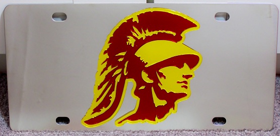 Southern Cal Trojans USC vanity license plate c...